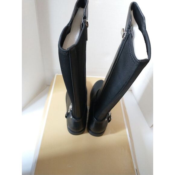 New! MICHAEL KORS MK Logo Toddler Emma Riding Boots Tall Boots Black Knee High - Picture 8 of 12